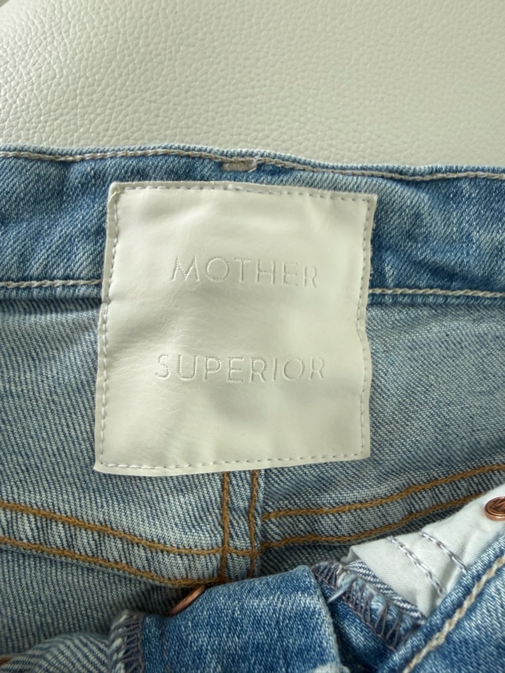 MOTHER Superior The Tomcat Light Wash Denim Jeans Distressed 27 - Picture 10 of 12